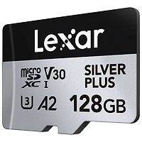 Lexar Professional Silver Plus 128GB 205MB/s UHS-I microSDXC Memory Card