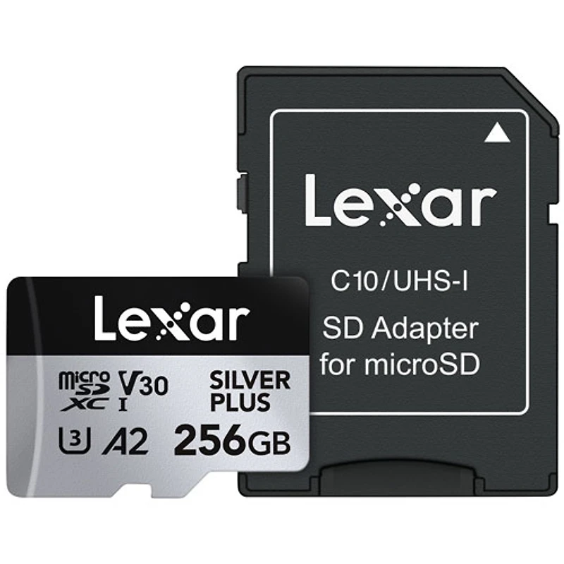 Lexar Professional Silver Plus 256GB 205MB/s UHS-I microSDXC Memory Card