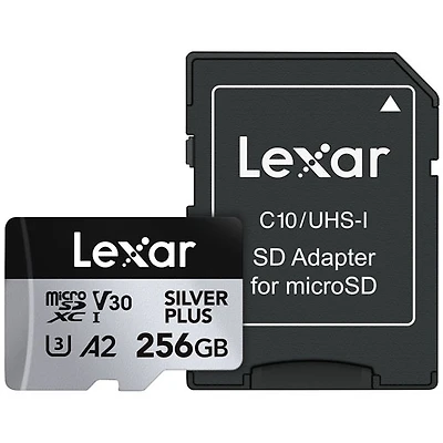 Lexar Professional Silver Plus 256GB 205MB/s UHS-I microSDXC Memory Card