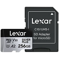 Lexar Professional Silver Plus 256GB 205MB/s UHS-I microSDXC Memory Card