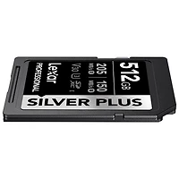 Lexar Professional Silver Plus 512GB 205MB/s UHS-I SDXC Memory Card