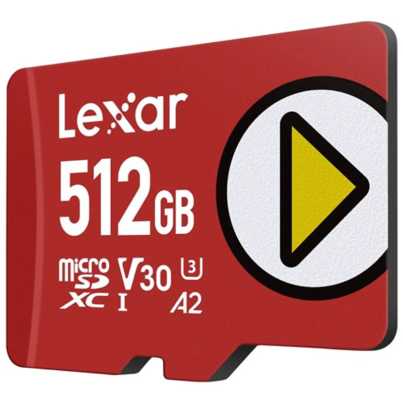 Carte mémoire microSDXC UHS-I de 512 Go et de 205 Mo/s Play de Lexar