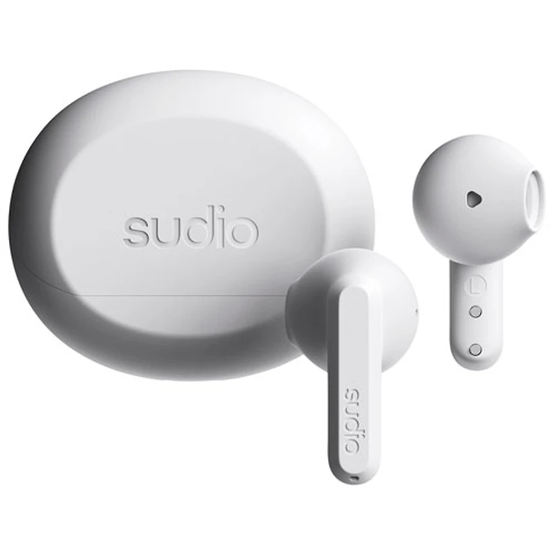Écouteurs boutons 100 % sans fil A3 Audio de Sudio - Blanc