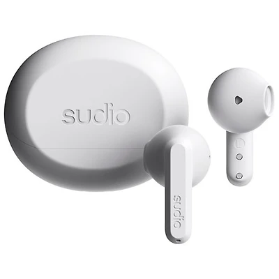 Écouteurs boutons 100 % sans fil A3 Audio de Sudio - Blanc