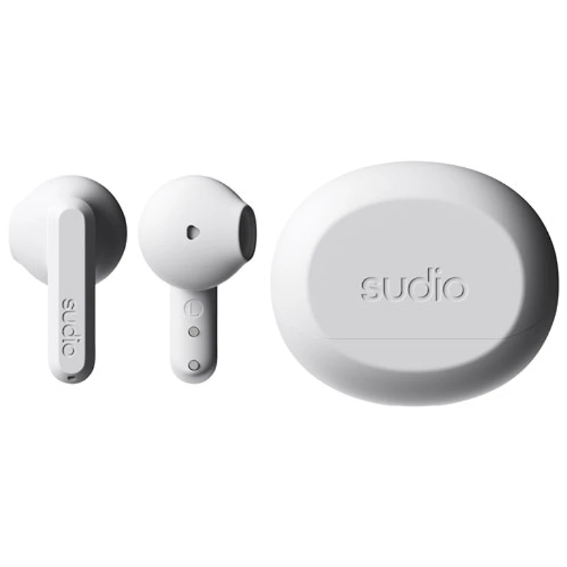 Écouteurs boutons 100 % sans fil A3 Audio de Sudio - Blanc