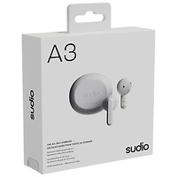 Écouteurs boutons 100 % sans fil A3 Audio de Sudio - Blanc