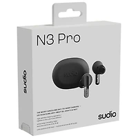 Écouteurs boutons 100 % sans fil à suppression du bruit N3 Pro Audio de Sudio - Noir