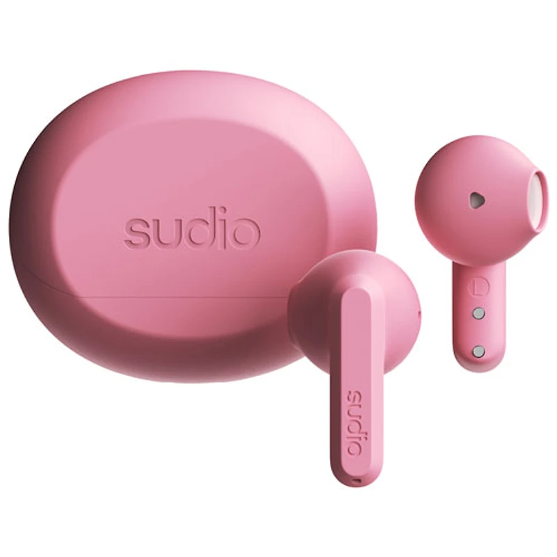 Écouteurs boutons 100 % sans fil A3 Audio de Sudio - Rose