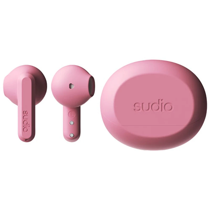 Écouteurs boutons 100 % sans fil A3 Audio de Sudio - Rose