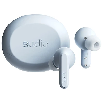 Écouteurs boutons 100 % sans fil à suppression du bruit A3 Pro Audio de Sudio - Bleu