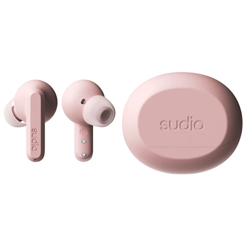 Écouteurs boutons 100 % sans fil à suppression du bruit A3 Pro Audio de Sudio - Rose