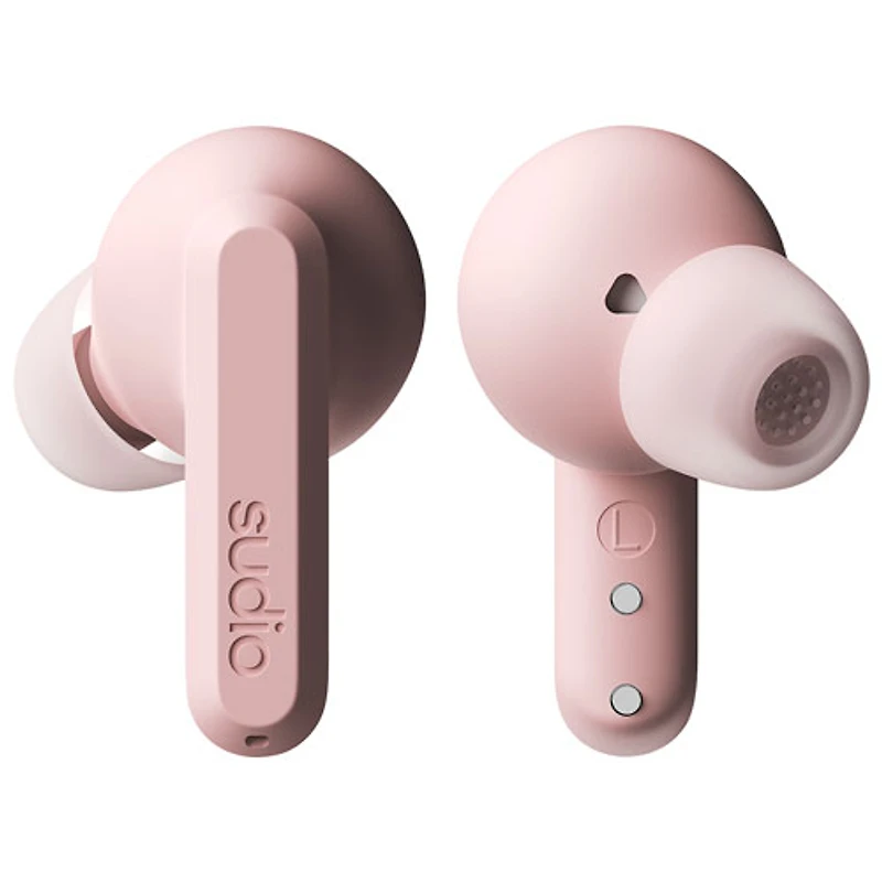 Écouteurs boutons 100 % sans fil à suppression du bruit A3 Pro Audio de Sudio - Rose