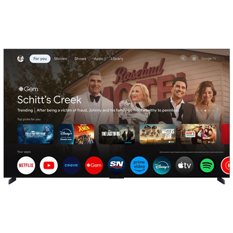Téléviseur intelligent Google QD mini-DEL HDR UHD 4K de 98 po série X11K de TCL (98X11K) - 2025