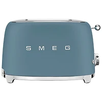 Grille-pain rétro des années 50 de Smeg - 2 fentes - Bleu tempête