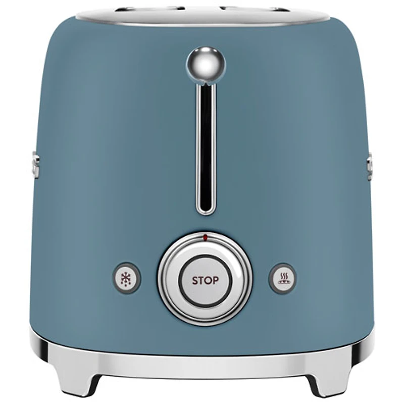 Grille-pain rétro des années 50 de Smeg - 2 fentes - Bleu tempête
