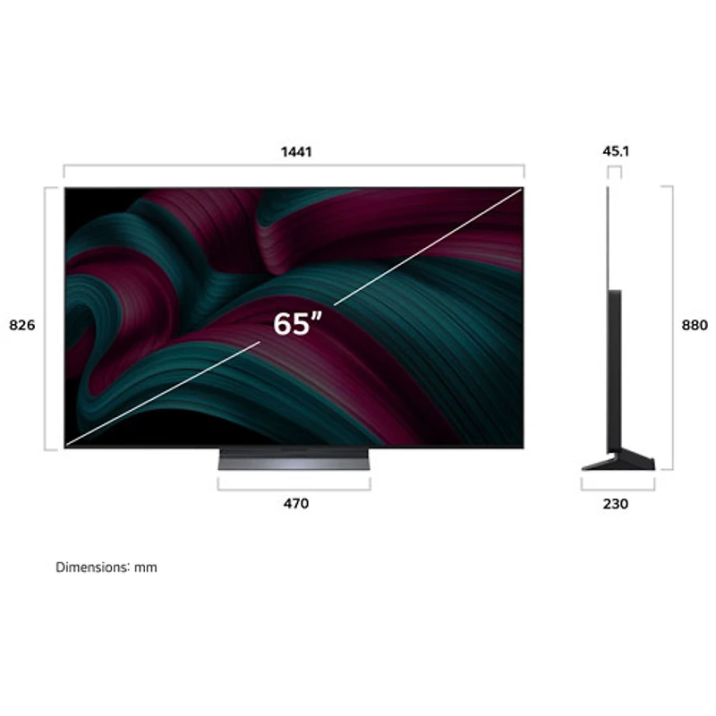 LG 65" C5 4K UHD HDR OLED Smart TV (OLED65C5PUA) - 2025