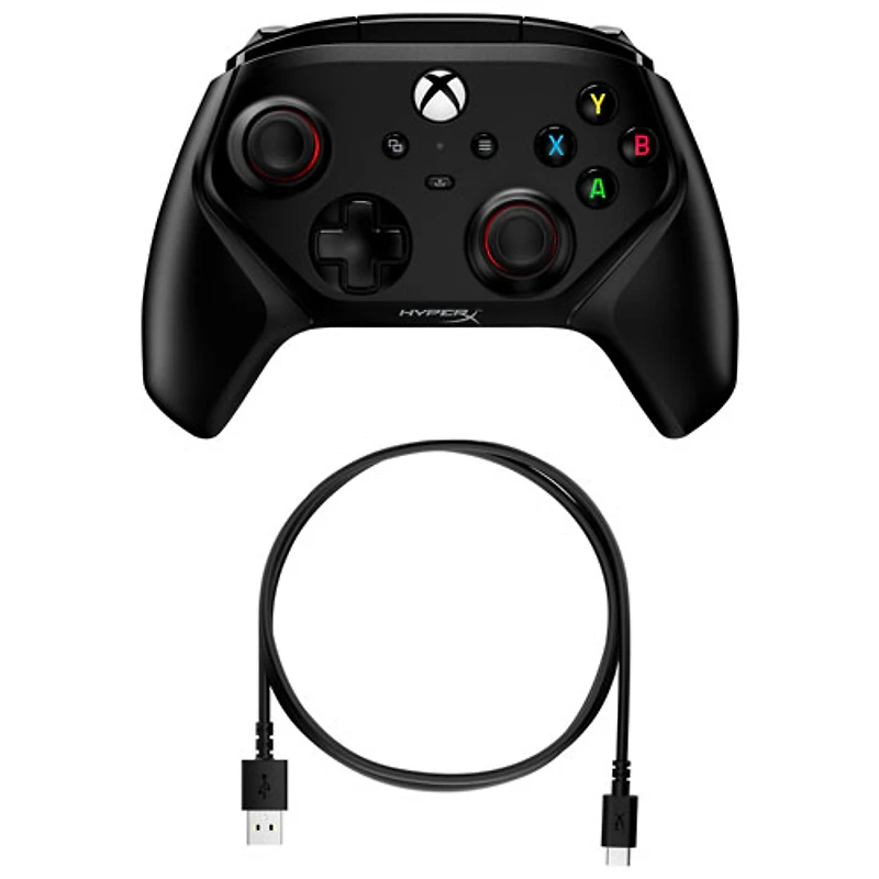 Manette avec fil Clutch Gladiate de HyperX pour Xbox Series X|S - Noir
