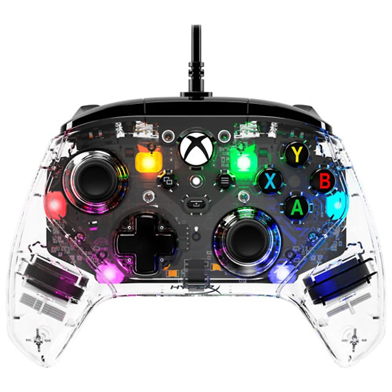 Manette avec fil RVB Clutch Gladiate de HyperX pour Xbox Series X|S - Noir