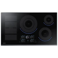 Open Box - Samsung 36" 4-Element Induction Cooktop (NZ36K7880UG/AA) - Black Stainless Steel