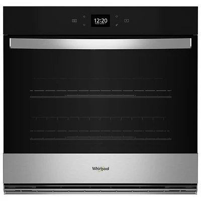 Open Box - Whirlpool 30" 5.0 Cu Ft Self-Clean Electric Wall Oven (WOES5030LZ) -Fingerprint Resistant SS - Scratch & Dent