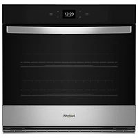 Open Box - Whirlpool 30" 5.0 Cu Ft Self-Clean Electric Wall Oven (WOES5030LZ) -Fingerprint Resistant SS - Scratch & Dent