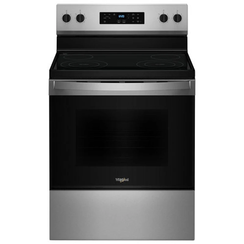 Open Box - Whirlpool 3 Series 30" 5.3 Cu Ft Self-Clean 4-Element Freestanding Electric Range (YWFES3530RS) - SS