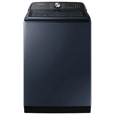 Open Box - Samsung 6.1 Cu. Ft. Top Load Washer (WA53CG7155ADA4) - Brushed Navy - Scratch & Dent