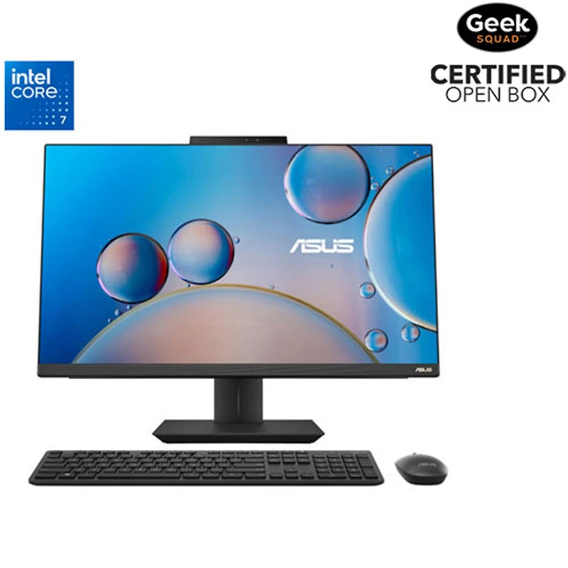Boîte ouverte - Ordinateur de bureau tout-en-un 27 po d'ASUS - Noir (Core 7 150U d'Intel/mémoire RAM de 16 Go/disque SSD 1 To/Windows 11)