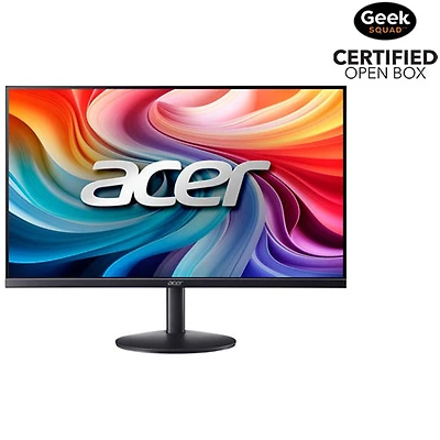 Boîte ouverte - Moniteur DEL IPS HD intégrale 4 ms gris à gris 120 Hz de 27 po d'Acer (SB273Y) - Noir