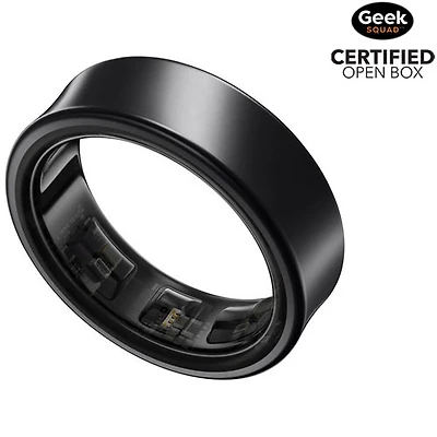Boîte ouverte - Anneau Galaxy Ring de Samsung - Noir titane - Taille 9