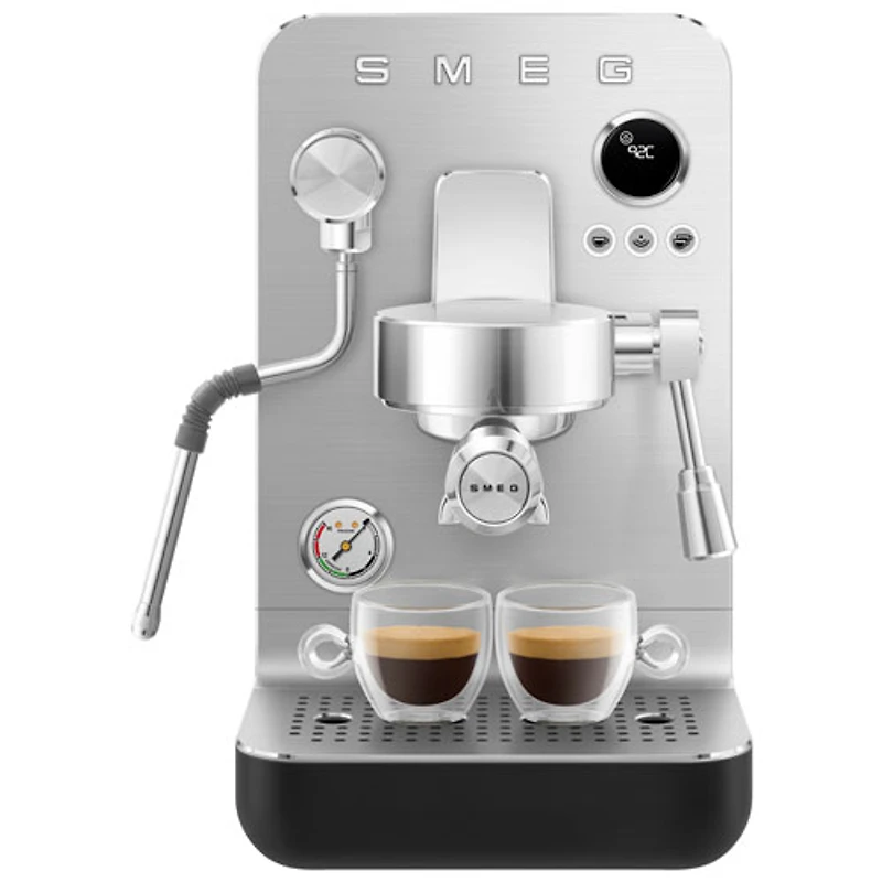 Machine à espresso manuelle MiniExpress de Smeg - Noir mat