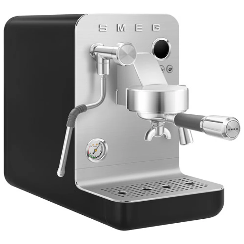 Machine à espresso manuelle MiniExpress de Smeg - Noir mat