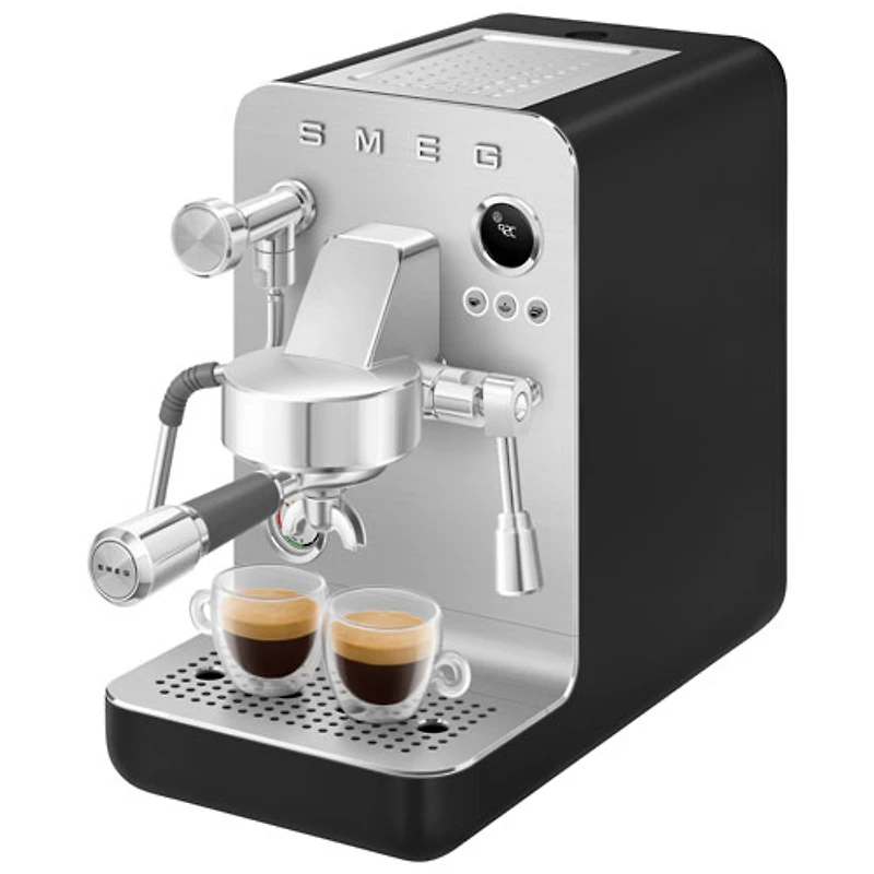 Machine à espresso manuelle MiniExpress de Smeg - Noir mat