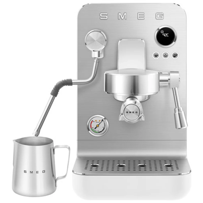 Smeg MiniExpress Manual Espresso Machine - Matte White