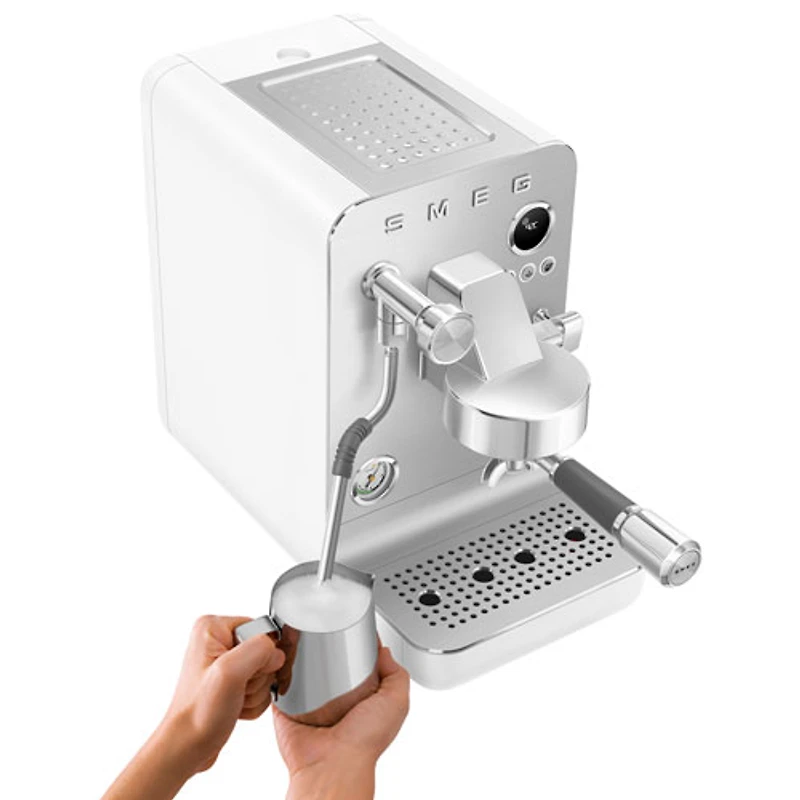 Smeg MiniExpress Manual Espresso Machine - Matte White