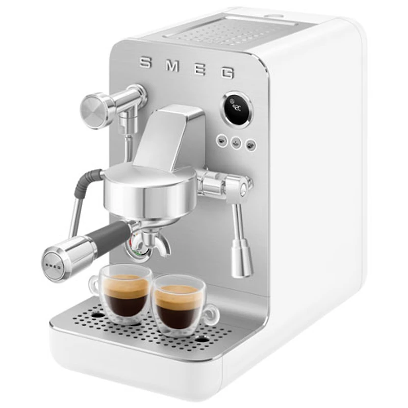 Smeg MiniExpress Manual Espresso Machine - Matte White
