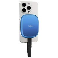 Sandisk Creator Phone 1TB USB 3.2 External Solid State Drive with MagSafe - Blue