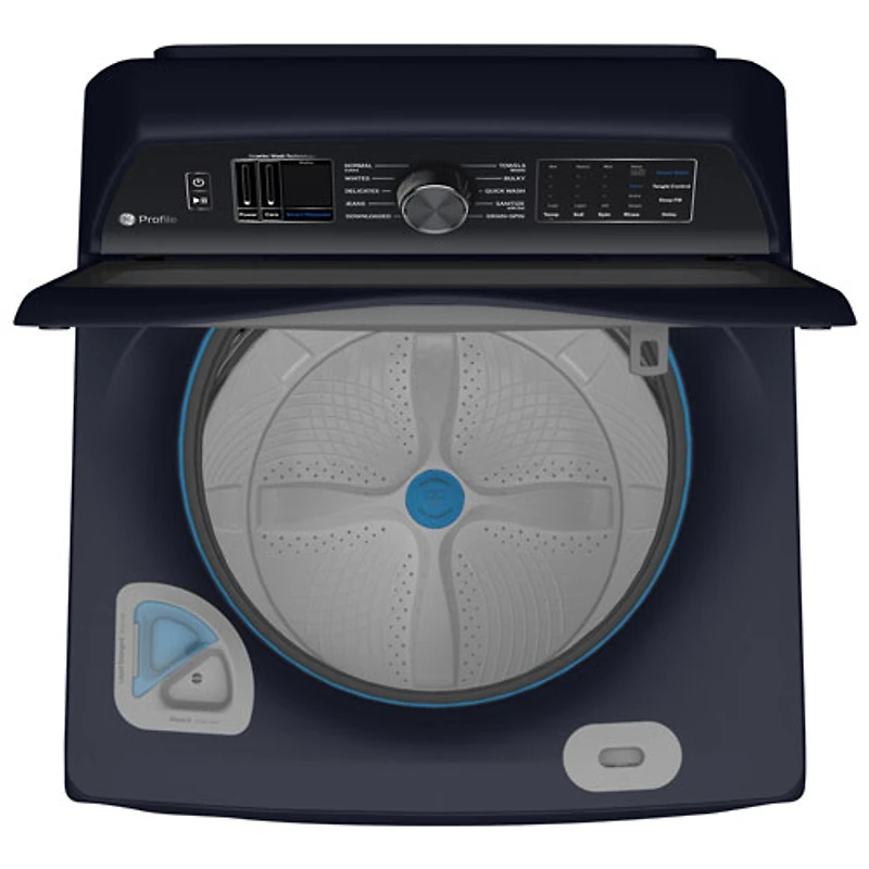 GE Profile 5.4 Cu. Ft. High Efficiency Top Load Washer (PTW800BPWRS) - Sapphire Blue