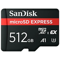 Carte mémoire microSD Express UHS-I de 512 Go et de 880 Mo/s de SanDisk