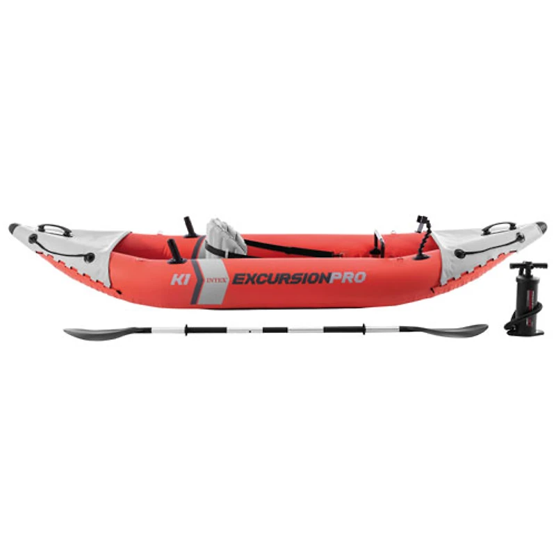 Kayak gonflable de 10 pi pour 1 personne Excursion Pro K1 d'Intex - Gris