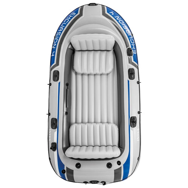 Bateau gonflable de 10 pi pour 4 personnes avec rames Excursion d'Intex - Bleu