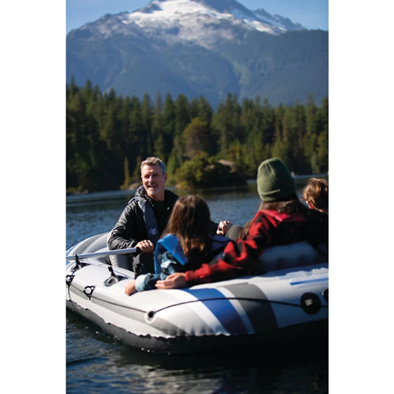 Bateau gonflable de 10 pi pour 4 personnes avec rames Excursion d'Intex - Bleu