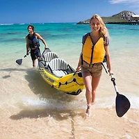 Kayak gonflable de 10 pi pour 2 personnes Explorer K2 d'Intex - Jaune