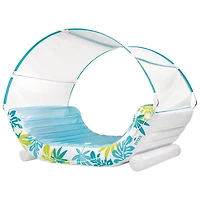 Chaise longue gonflable tropicale à auvent d'Intex avec pare-soleil