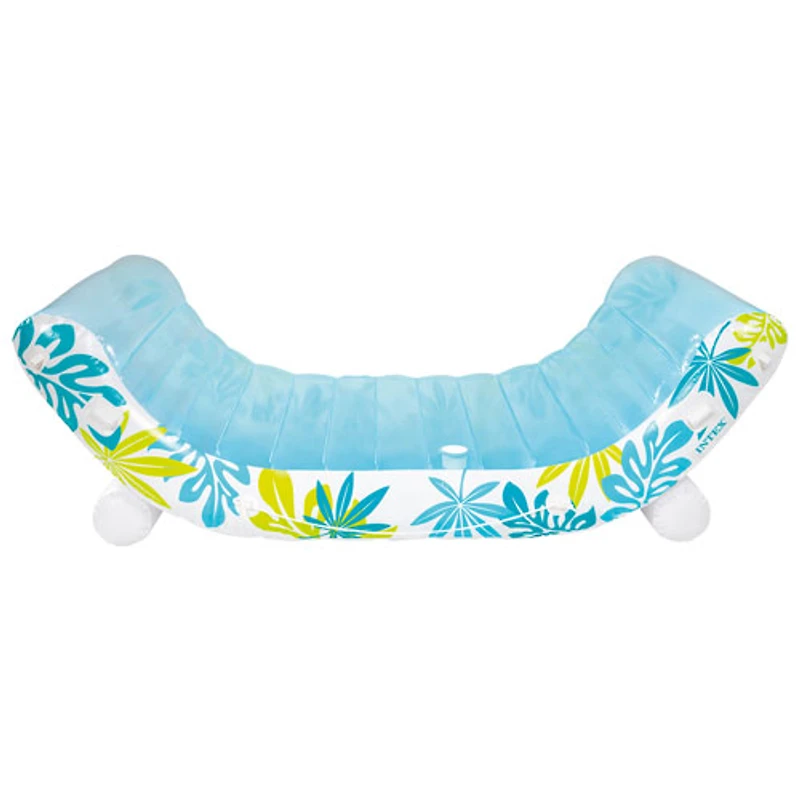 Chaise longue gonflable tropicale à auvent d'Intex avec pare-soleil