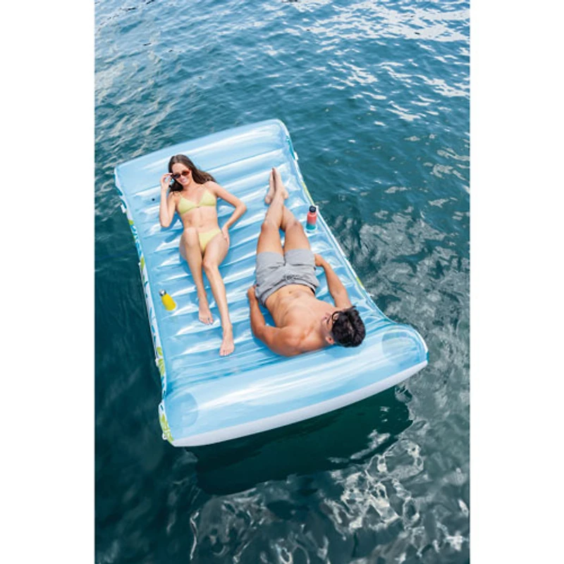 Chaise longue gonflable tropicale à auvent d'Intex avec pare-soleil