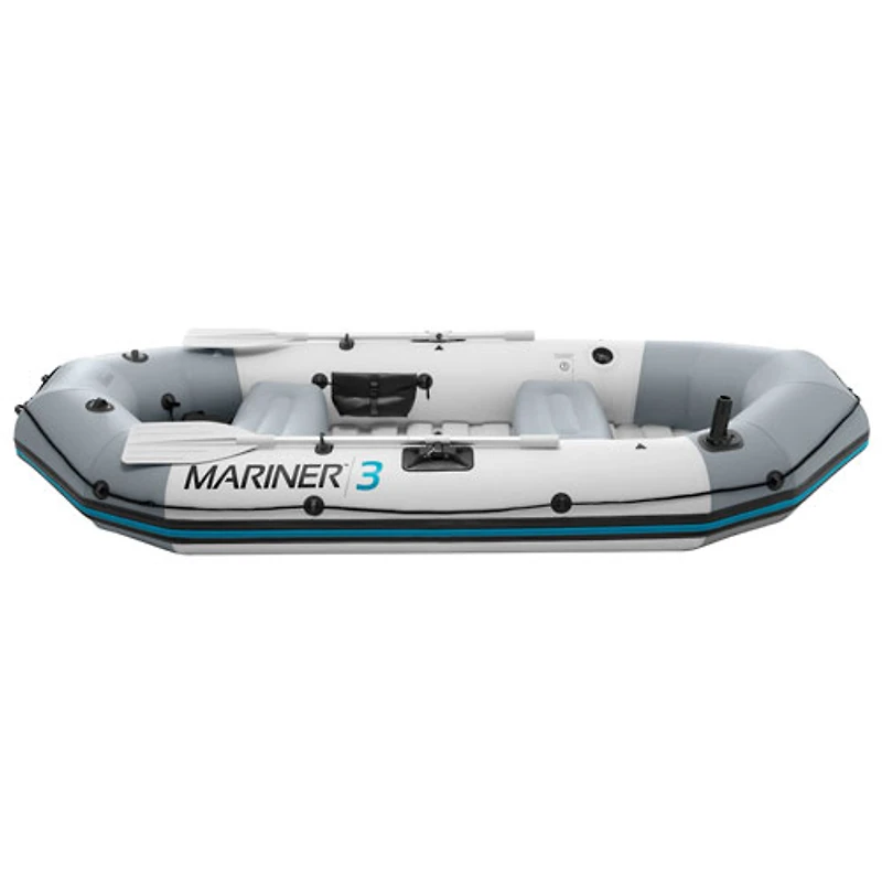 Bateau gonflable de 9,75 pi pour 3 personnes avec rames Mariner d'Intex - Bleu
