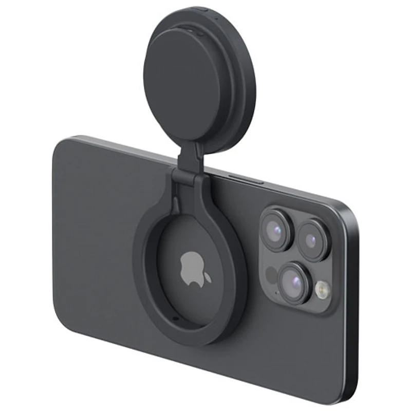 Support de lampe magnétique avec miroir SnapPocket pour téléphone intelligent de ShiftCam - Bleu minuit