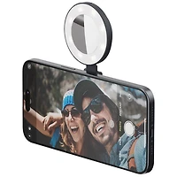 Support de lampe magnétique avec miroir SnapPocket pour téléphone intelligent de ShiftCam - Bleu minuit