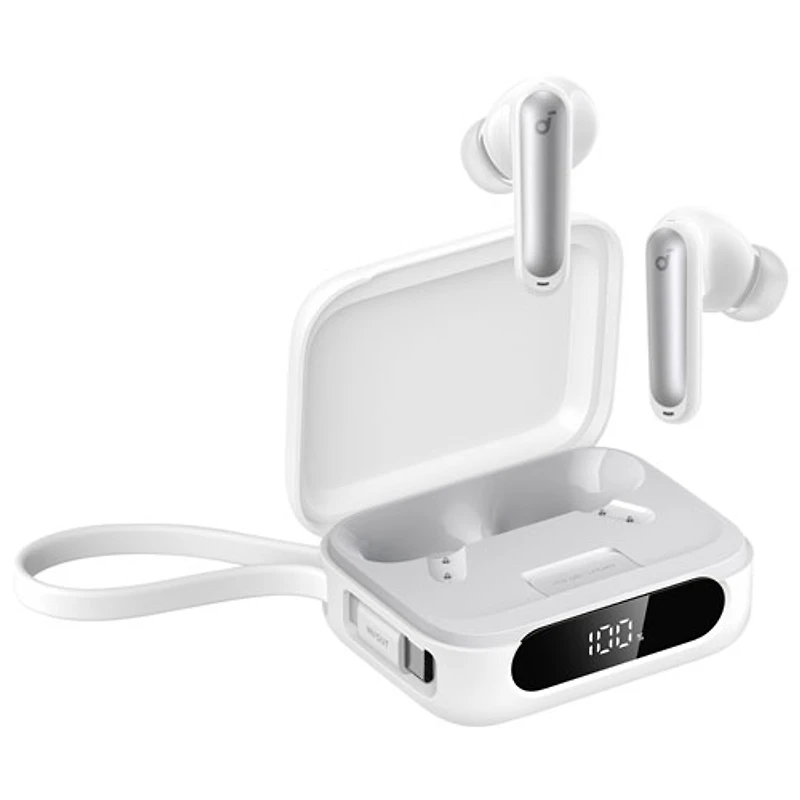 Écouteurs boutons 100 % sans fil à suppression du bruit P41i de Soundcore par Anker - Blanc
